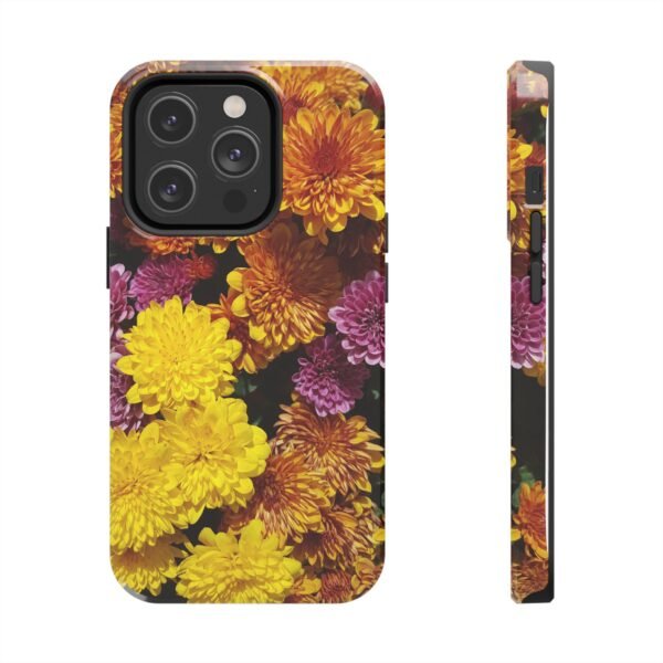 Phone Case, Colorful Fall Mums Protective Cover for iPhone and Samsung, Autumn Floral Print, Hard Shell Cover, Gift for Nature Lovers, - Image 85