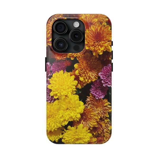 Phone Case, Colorful Fall Mums Protective Cover for iPhone and Samsung, Autumn Floral Print, Hard Shell Cover, Gift for Nature Lovers, - Image 91