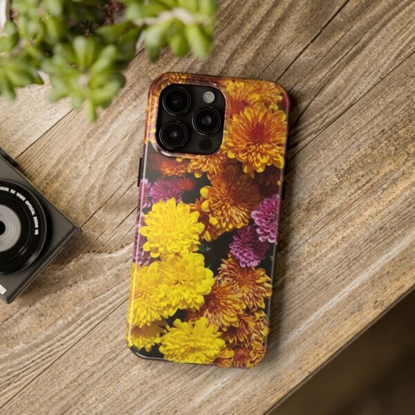 Phone Case, Colorful Fall Mums Protective Cover for iPhone and Samsung, Autumn Floral Print, Hard Shell Cover, Gift for Nature Lovers, - Image 105