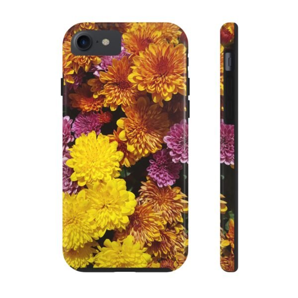 Phone Case, Colorful Fall Mums Protective Cover for iPhone and Samsung, Autumn Floral Print, Hard Shell Cover, Gift for Nature Lovers, - Image 7