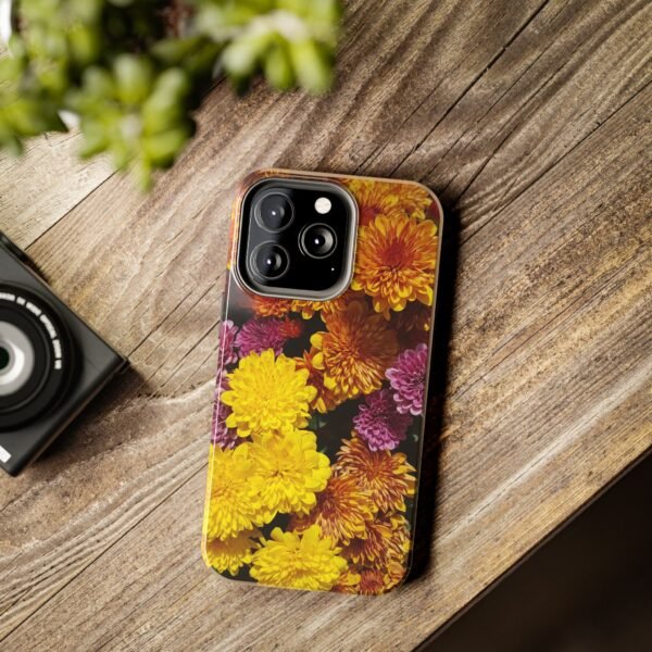 Phone Case, Colorful Fall Mums Protective Cover for iPhone and Samsung, Autumn Floral Print, Hard Shell Cover, Gift for Nature Lovers, - Image 76