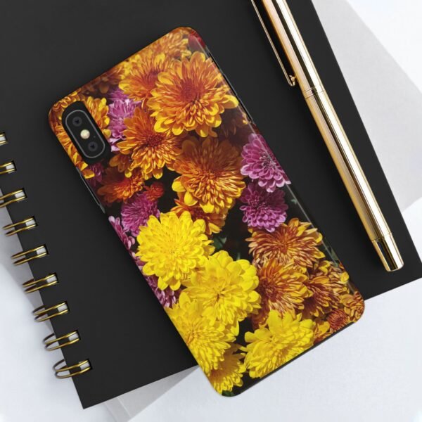 Phone Case, Colorful Fall Mums Protective Cover for iPhone and Samsung, Autumn Floral Print, Hard Shell Cover, Gift for Nature Lovers, - Image 16