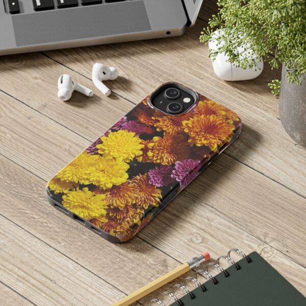 Phone Case, Colorful Fall Mums Protective Cover for iPhone and Samsung, Autumn Floral Print, Hard Shell Cover, Gift for Nature Lovers, - Image 90