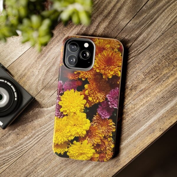 Phone Case, Colorful Fall Mums Protective Cover for iPhone and Samsung, Autumn Floral Print, Hard Shell Cover, Gift for Nature Lovers, - Image 82