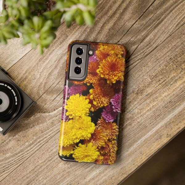 Phone Case, Colorful Fall Mums Protective Cover for iPhone and Samsung, Autumn Floral Print, Hard Shell Cover, Gift for Nature Lovers, - Image 125