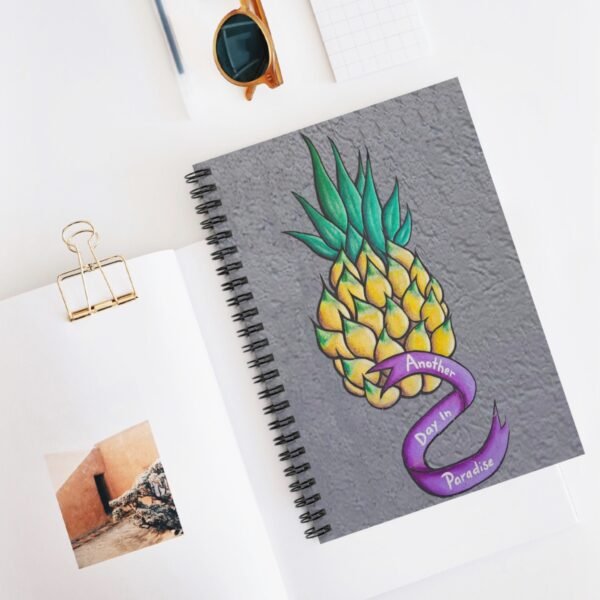 Spiral Notebook - Another Day in Paradise Pineapple Drawing, Journal, Diary, Notebook, Back to School, Gift - Image 5