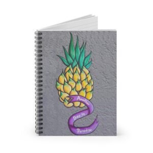 Spiral Notebook – Another Day in Paradise Pineapple Drawing, Journal, Diary, Notebook, Back to School, Gift