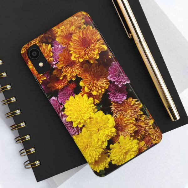 Phone Case, Colorful Fall Mums Protective Cover for iPhone and Samsung, Autumn Floral Print, Hard Shell Cover, Gift for Nature Lovers, - Image 12