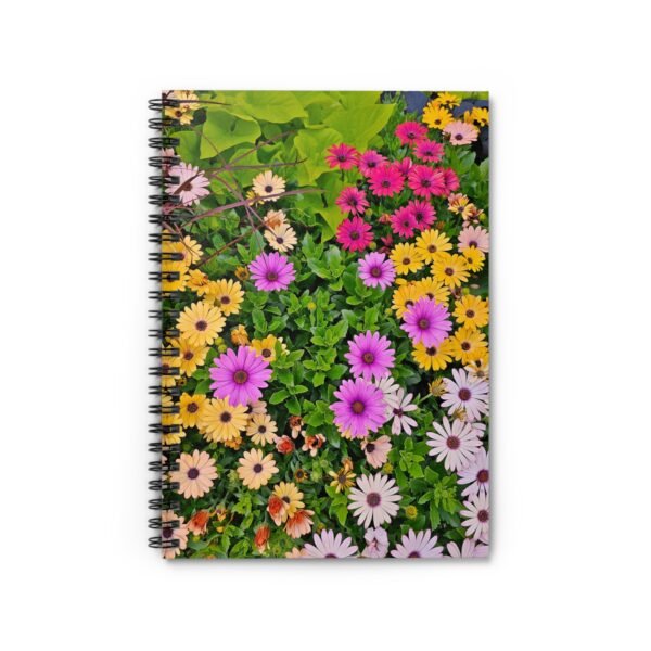 Floral Notebook - Yellow, Pink, and Purple Flowers, College Ruled Notebook