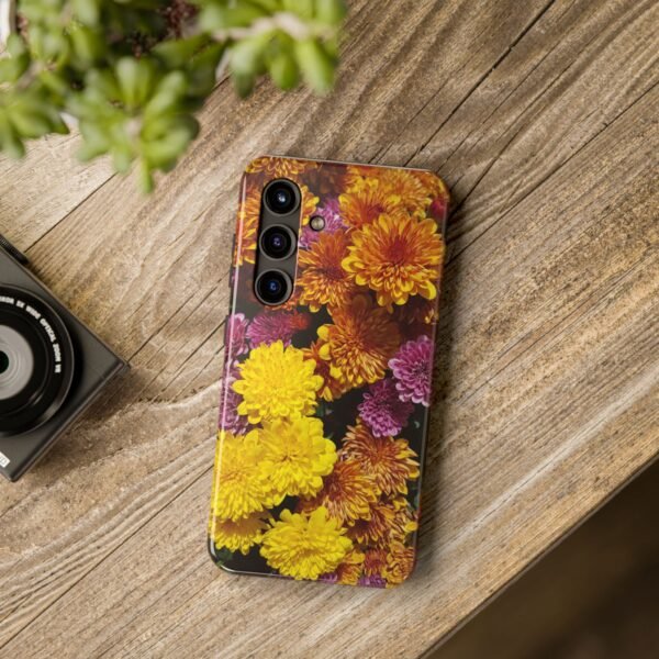 Phone Case, Colorful Fall Mums Protective Cover for iPhone and Samsung, Autumn Floral Print, Hard Shell Cover, Gift for Nature Lovers, - Image 110