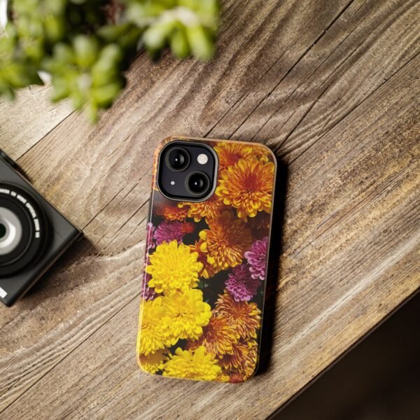 Phone Case, Colorful Fall Mums Protective Cover for iPhone and Samsung, Autumn Floral Print, Hard Shell Cover, Gift for Nature Lovers, - Image 70