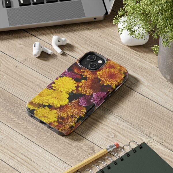 Phone Case, Colorful Fall Mums Protective Cover for iPhone and Samsung, Autumn Floral Print, Hard Shell Cover, Gift for Nature Lovers, - Image 84