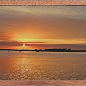 Coastal Sunset Serenity at Fernandina Beach – Peaceful Nautical Artwork