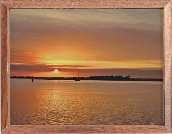 Coastal Sunset Serenity at Fernandina Beach - Peaceful Nautical Artwork