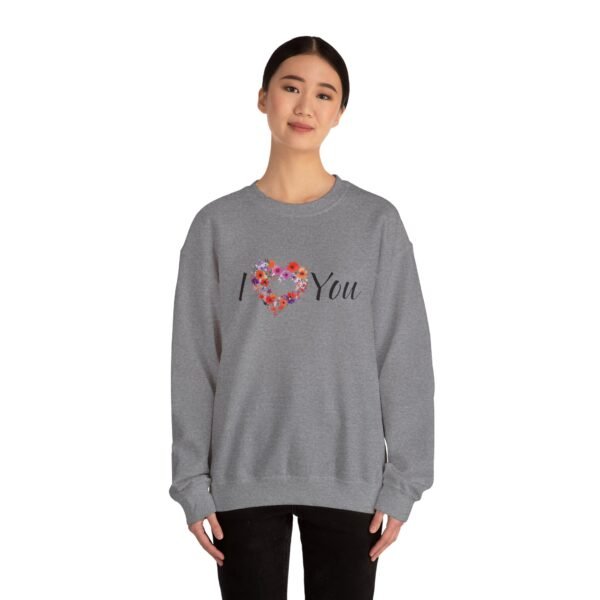 I Heart You Heavy Blend Crewneck Sweatshirt - Image 4