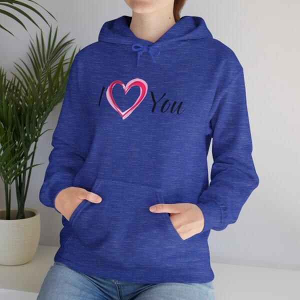 Heart Flower Hooded Sweatshirt