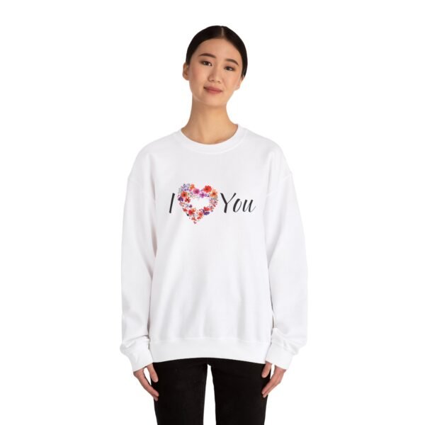 I Heart You Heavy Blend Crewneck Sweatshirt - Image 8