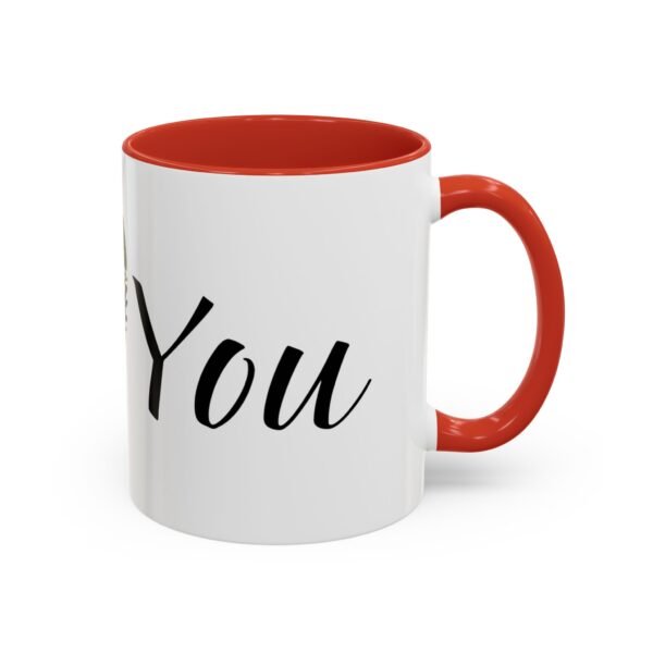 Coffee Mug - I Heart You with Flower Design - 11, 15oz - Image 14