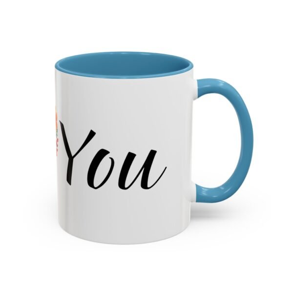 Coffee Mug - I Heart You with Beautiful Flower Heart Design - 11, 15oz - Image 22