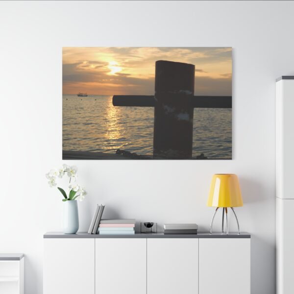 Canvas Print Sunset Boat Cleat - Image 51