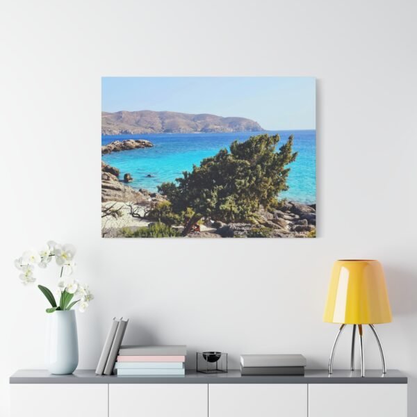 Canvas Wall Art - Turquoise Water in Crete - Image 43