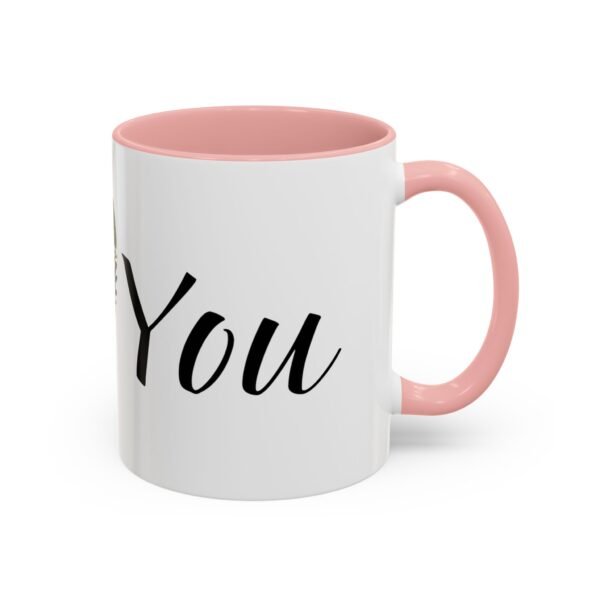 Coffee Mug - I Heart You with Flower Design - 11, 15oz - Image 10