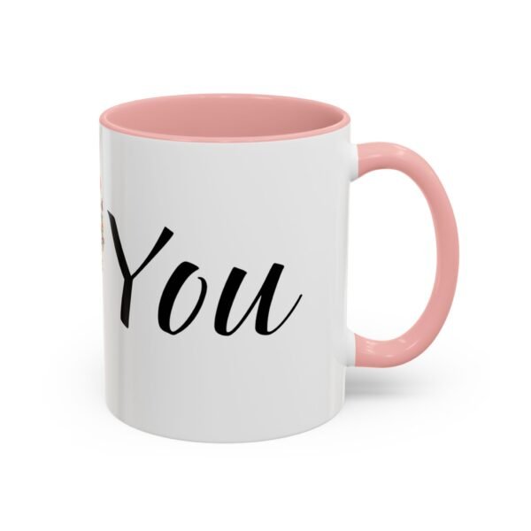 Coffee Mug - I Heart You with Flower Design - 11, 15oz - Image 14