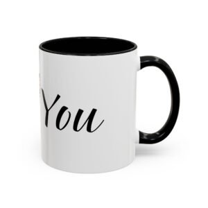 Coffee Mug – I Heart You with Flower Design – 11, 15oz