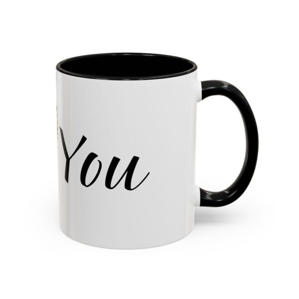 Coffee Mug - I Heart You with Flower Design - 11, 15oz - Image 2