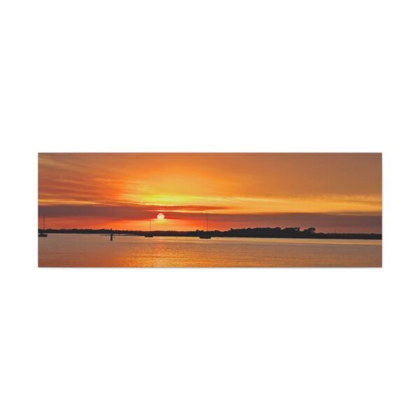 Canvas Wall Art - Sunset with Boats Design - Image 45