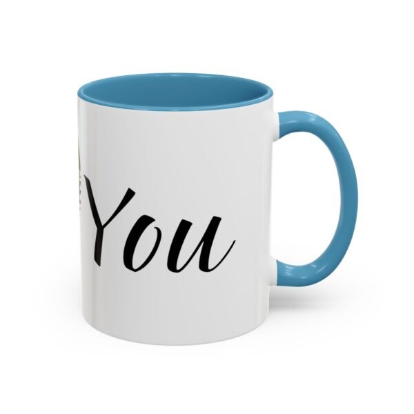 Coffee Mug - I Heart You with Flower Design - 11, 15oz - Image 22