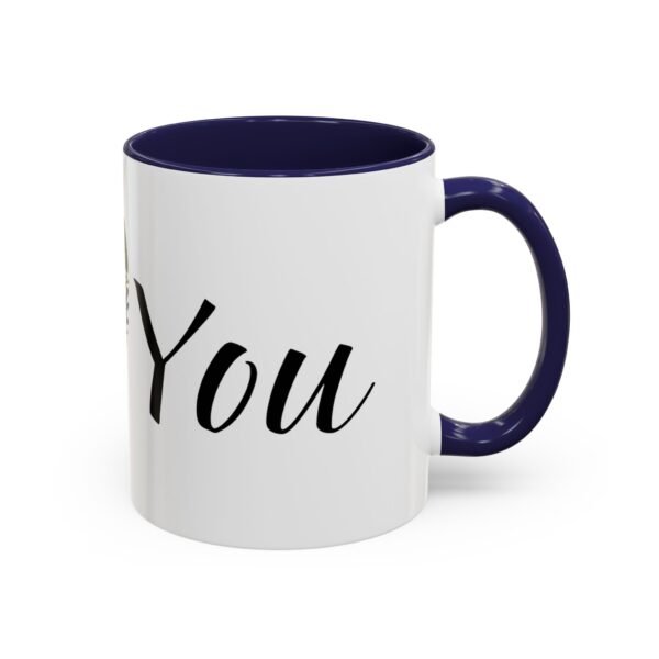 Coffee Mug - I Heart You with Flower Design - 11, 15oz - Image 6