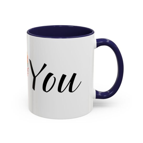 Coffee Mug - I Heart You with Beautiful Flower Heart Design - 11, 15oz - Image 6