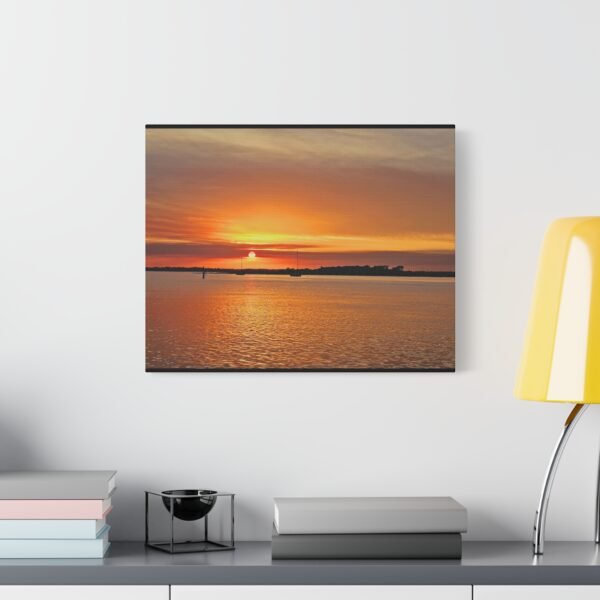 Canvas Wall Art - Sunset with Boats Design - Image 15