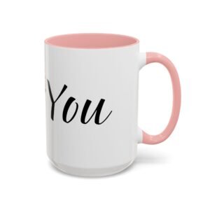 Coffee Mug – I Heart You with Flower Design – 11, 15oz