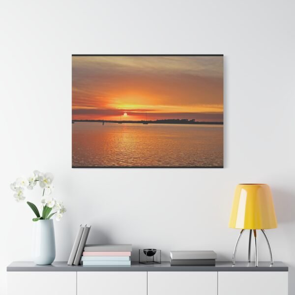 Canvas Wall Art - Sunset with Boats Design - Image 43