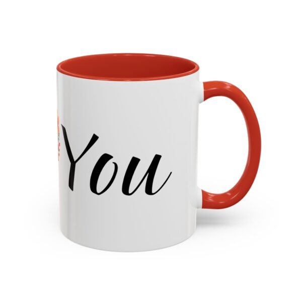 Coffee Mug - I Heart You with Beautiful Flower Heart Design - 11, 15oz - Image 14