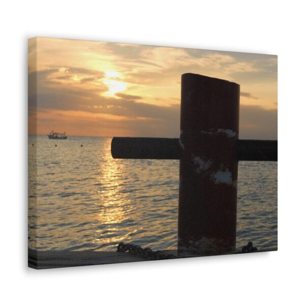 Canvas Print Sunset Boat Cleat - Image 6